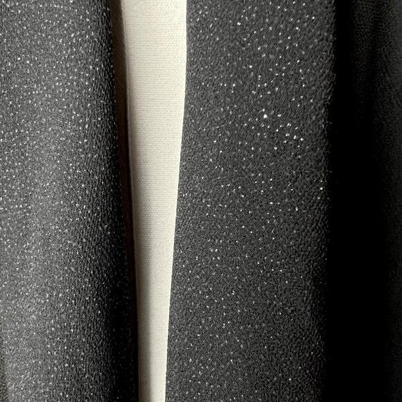 Vintage Metaphor Black Sheer Sparkle Trim Flowy Cardigan - Picture 3 of 6